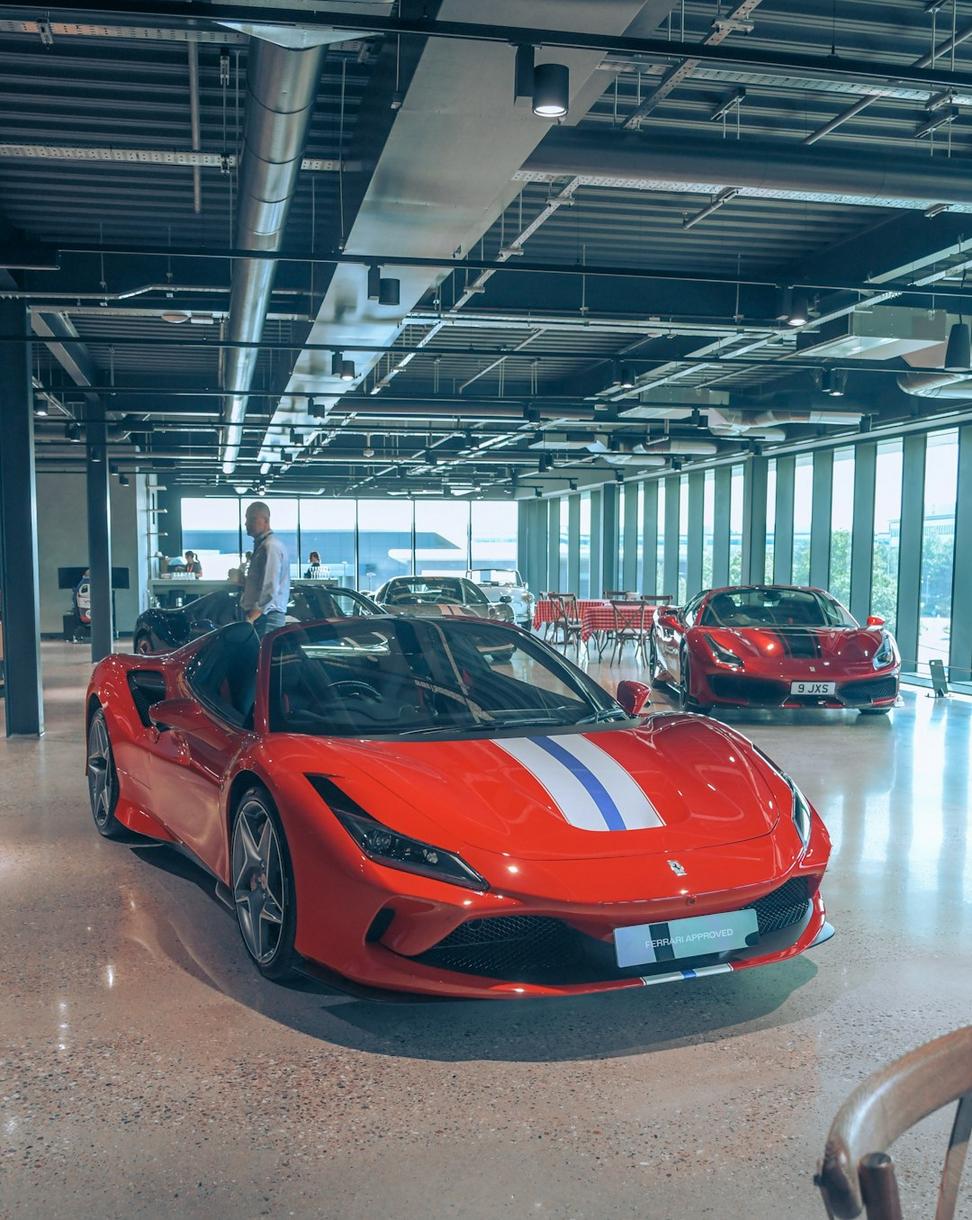 European car in workshop